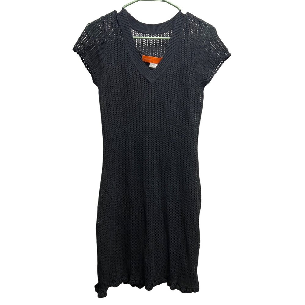 Cynthia Steffe Black Knit Dress with Black Full Lining Small/Petite
